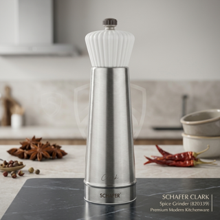 ادویهساب زیره استیل کلارک مشکی شفر - کد 820339 | Schafer Clark Stainless Steel Spice Grinder